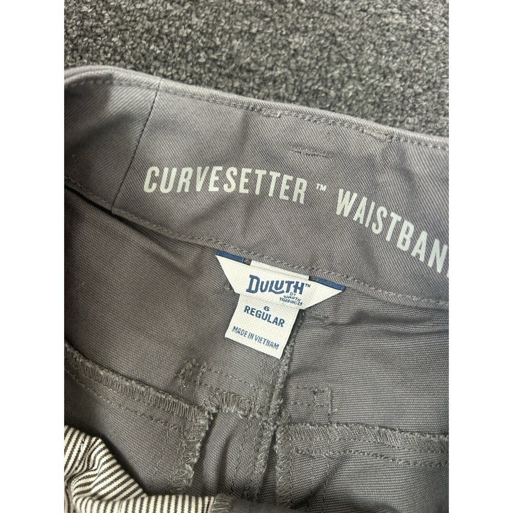 Duluth Trading Co Fire Hose Flex Shift Harmo-Knee Work Pants Gray Womens Size 6 - Picture 9 of 13